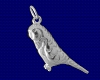 Sterling Silver Budgie charm